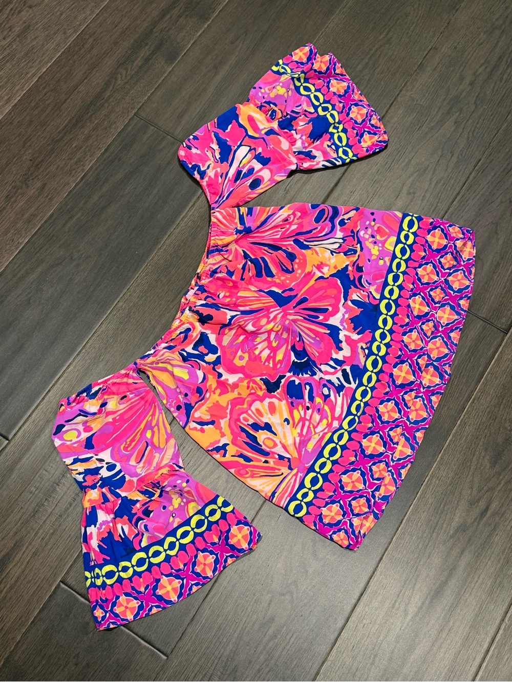 Lilly Pulitzer Sanilla silk off shoulder blouse top size small